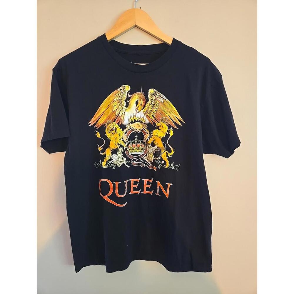 Queen T-Shirt Unisex  Large L Short Sleeve Music Graphic Crew Neck Black